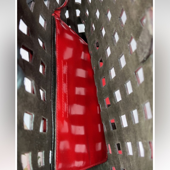 Prada Authentic Red Basket-style Tote Bag - Picture 6 of 9